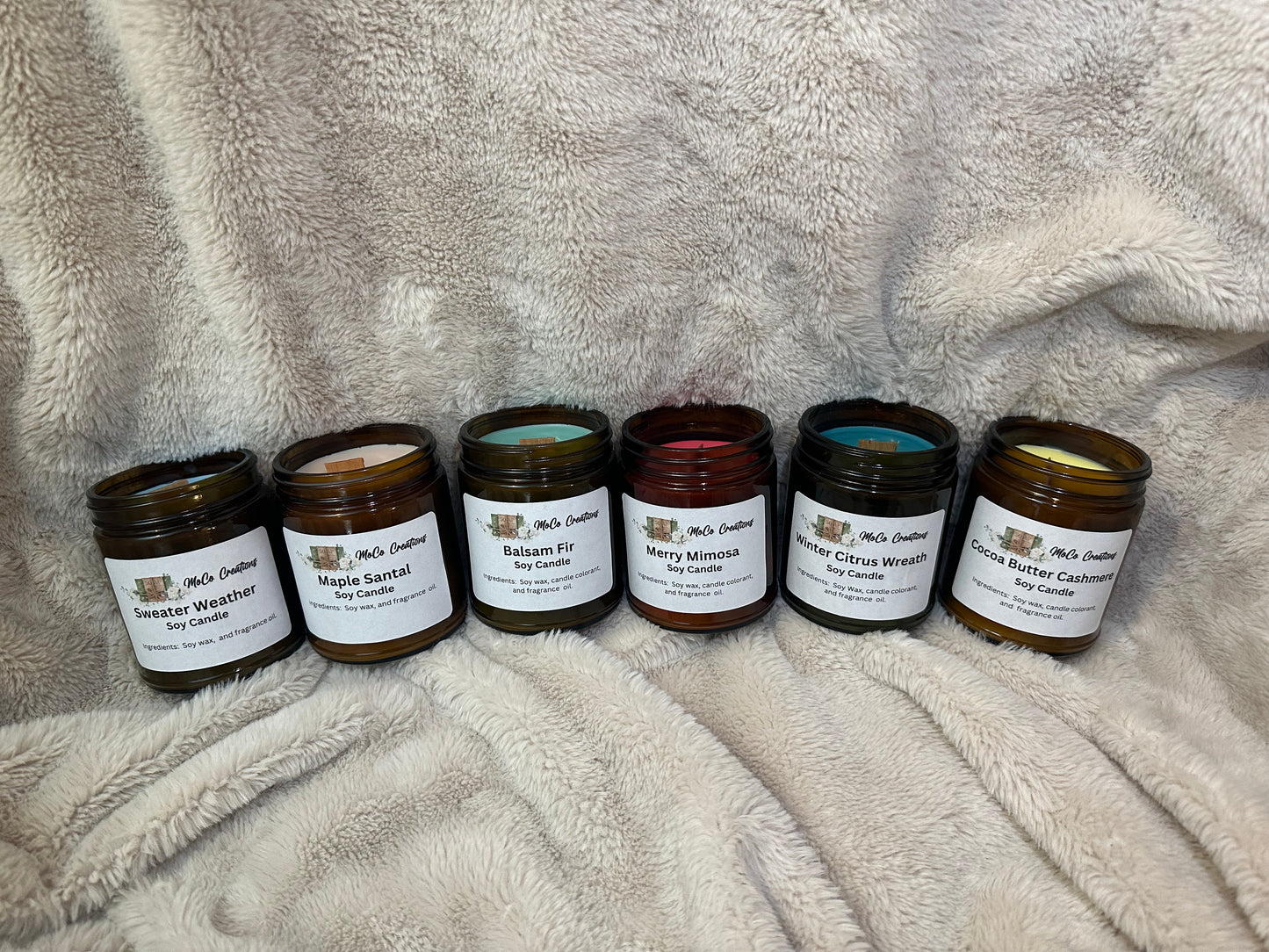 Soy Wax Candles in a 4 oz jar