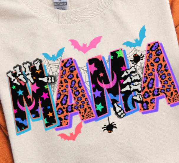 MAMA with bats shirt transfer