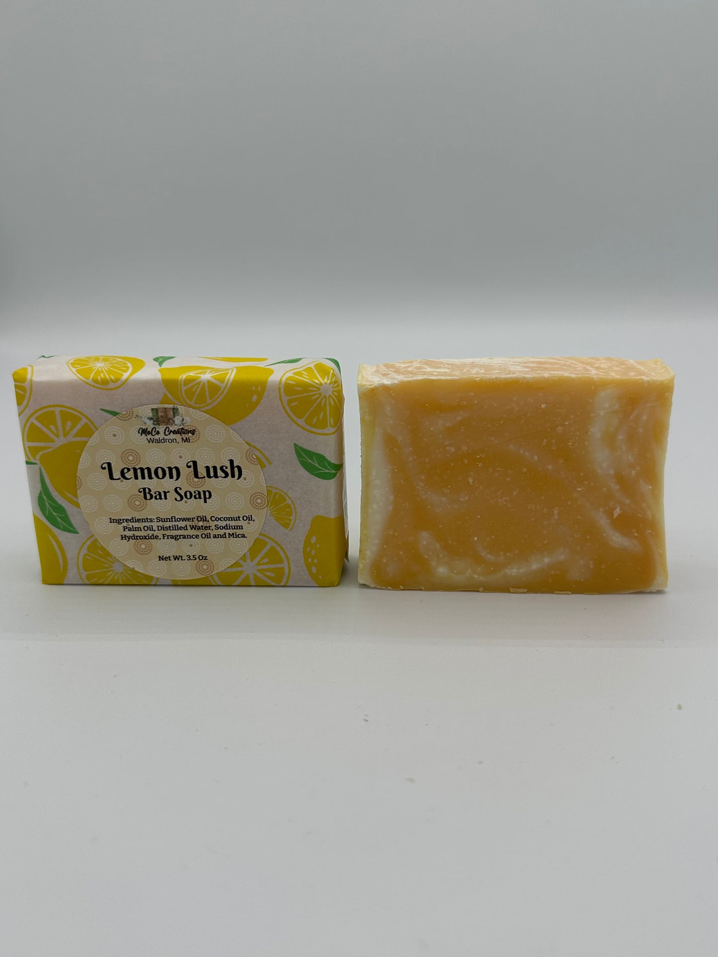 Lemon Lush Cold Process soap Bar