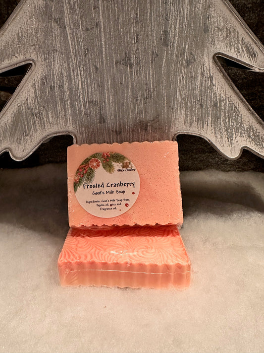 Frosted Cranberry Goat's Milk Soap