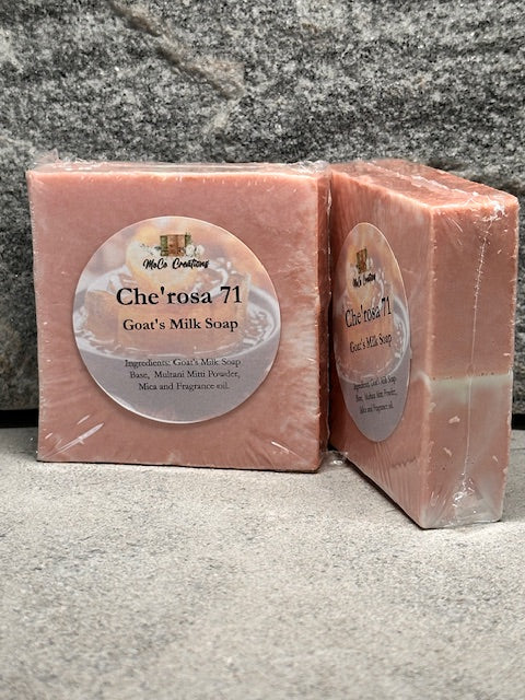 Che'rosa 71 Goat's milk bar soap