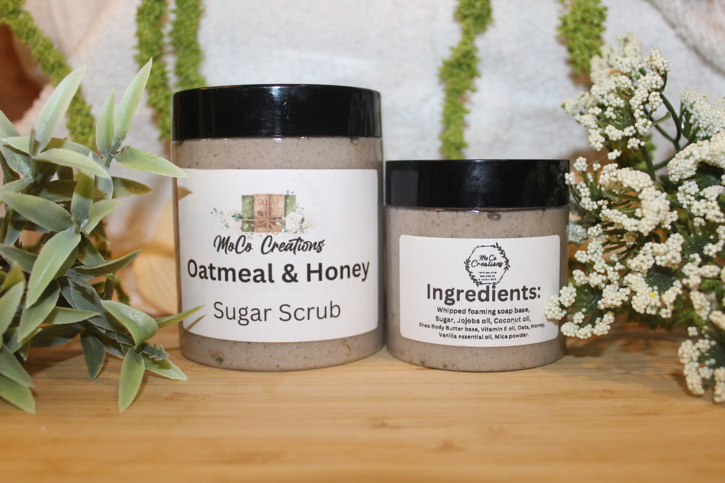 Oatmeal Honey Whipped Sugar Scrub