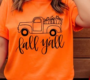 Truck Fall shirt transfer