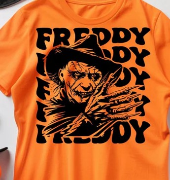 Halloween Freddy shirt transfer