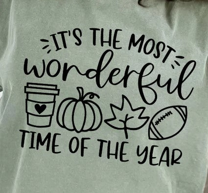 Most wonderful time Fall shirt transfer