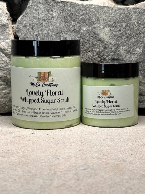 Lovely Floral Whipped Sugar Scrub