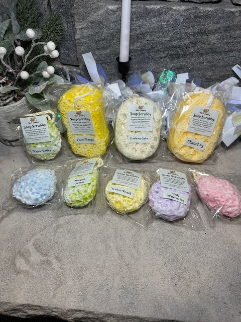 Goat's Milk Soap Scrubbies