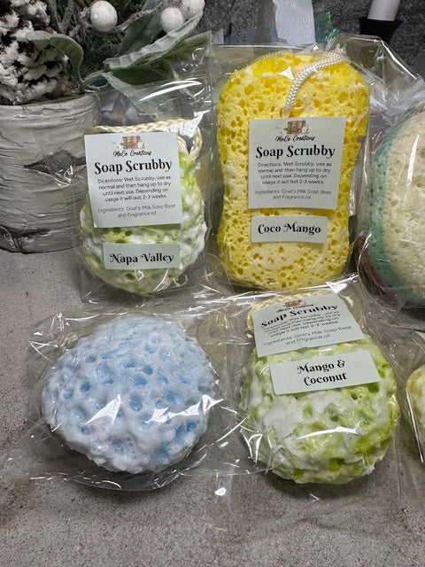 Goat's Milk Soap Scrubbies
