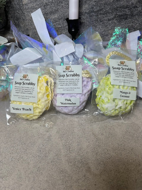 Goat's Milk Soap Scrubbies