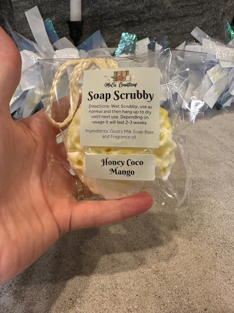 Goat's Milk Soap Scrubbies