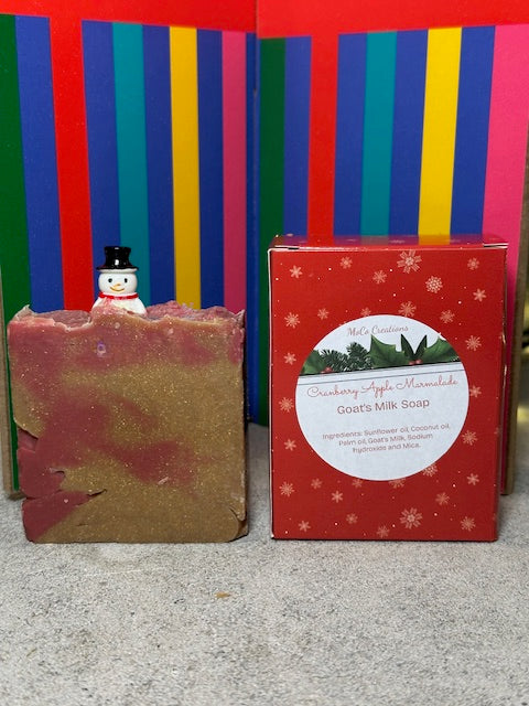 Cranberry Apple Marmalade Goat's Milk Soap