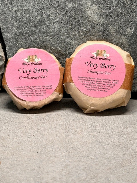 Very Berry Shampoo and Conditioner Bars